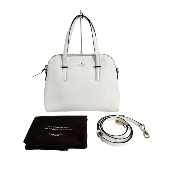 Kate Spade handbag 2-way bag shoulder cowhide leather PXRU4471 white
